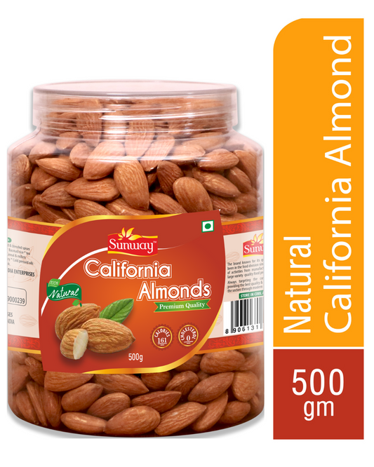 Sunway 100% Natural Premium California Almonds 500g (JAR)