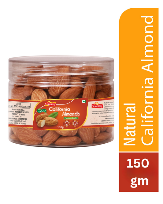 Sunway 100% Natural Premium California Almonds 150g (JAR)