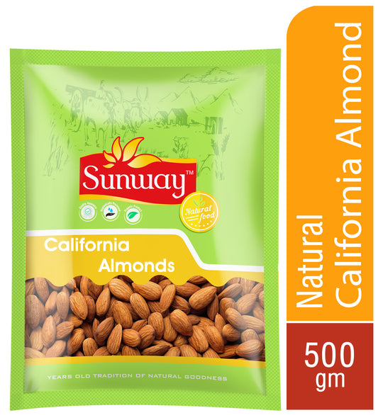 Sunway 100% Natural Premium California Almonds 500g