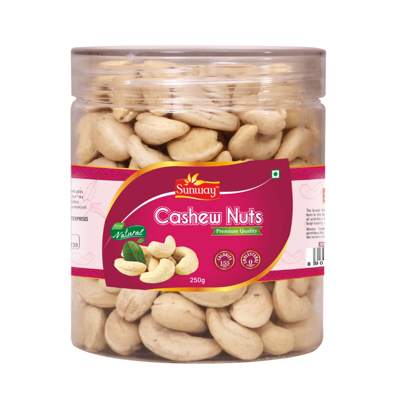 Sunway Premium Whole Cashew Nuts 250g (JAR)