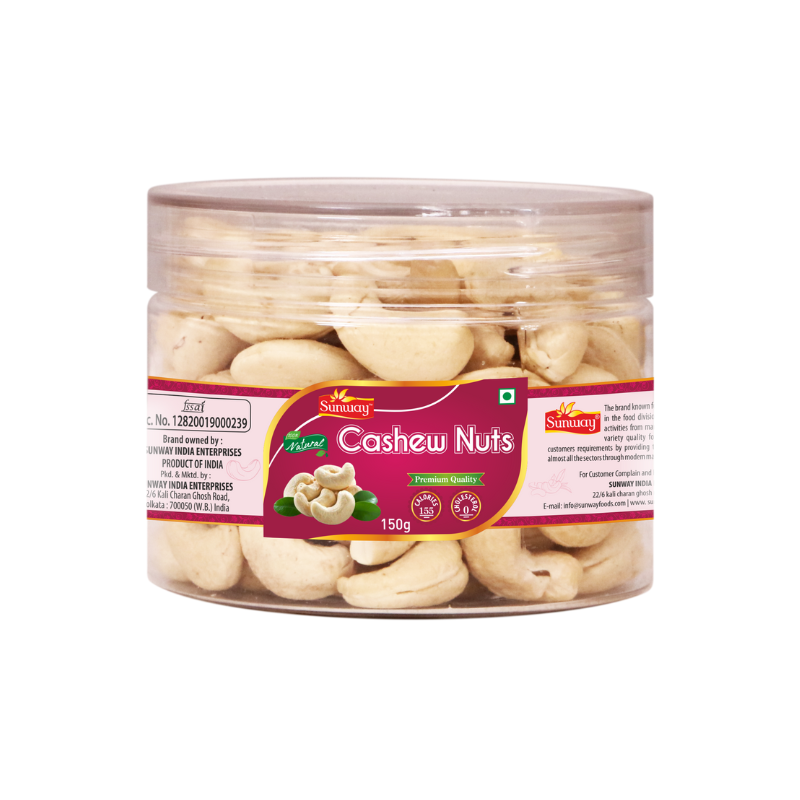 Sunway Premium Whole Cashew Nuts 150g (JAR)